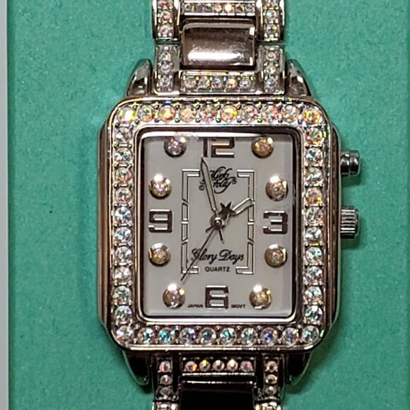Kirks Folly \'Glory Days\' bracelet watch, Aurora Borealis Crystal Accents main image 4